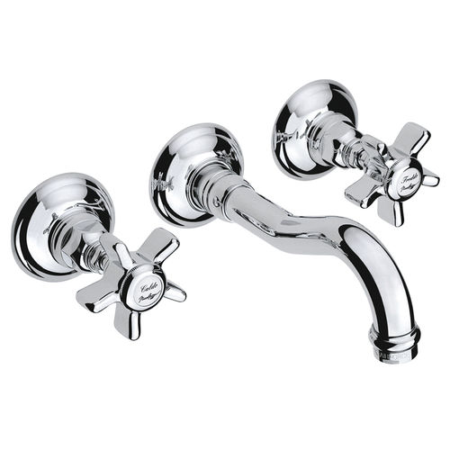 Двухрычажный смеситель для раковины - 950.1477 - Aqua Prestige - настенный / из латуни / для ванной комнаты