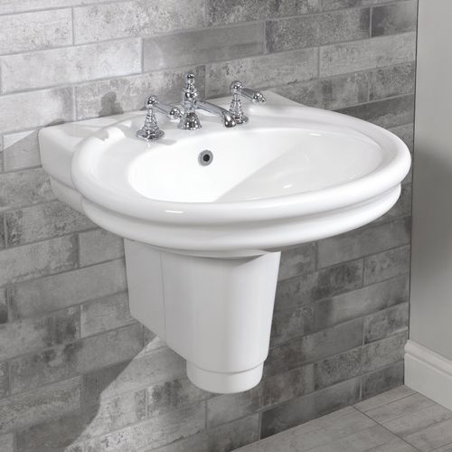 Подвесная раковина - 240.12601 & 240.12625 - Aqua Prestige - из фарфора / с умягчителем воды / овальная