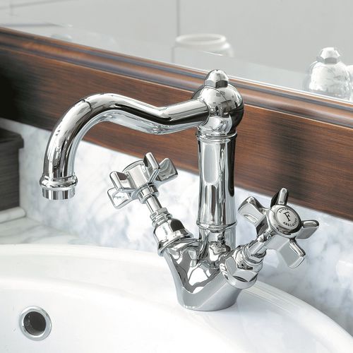 Двухрычажный смеситель для раковины - 950.1432 - Aqua Prestige - настольный / из латуни / для ванной комнаты