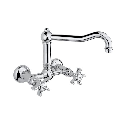 Настенный двухрычажный смеситель - 950.1457 - Aqua Prestige - из металла / для кухни / 2 отверстия