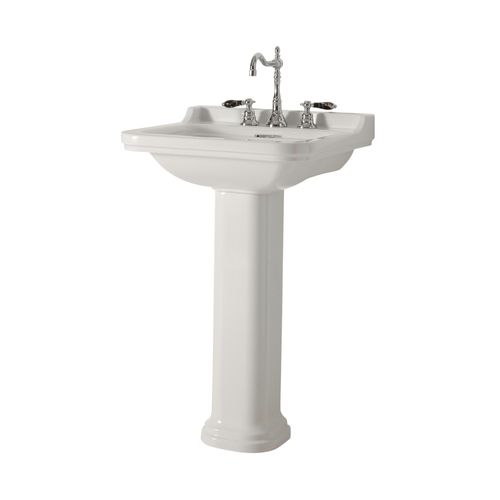 Раковина на ножке - WALDORF - Aqua Prestige - из фарфора / прямоугольная / 1 отверстие