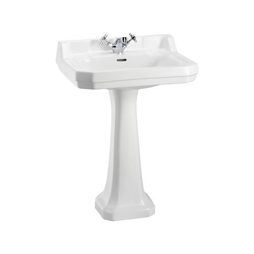 Раковина на ножке - EDWARDIAN - Aqua Prestige - из фарфора / одиночная / прямоугольная