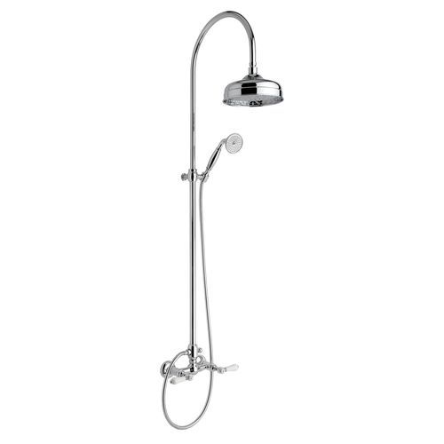 Душевая стойка для гостиницы - 950.1425E - Aqua Prestige - из металла / отделка из латуни / настенная