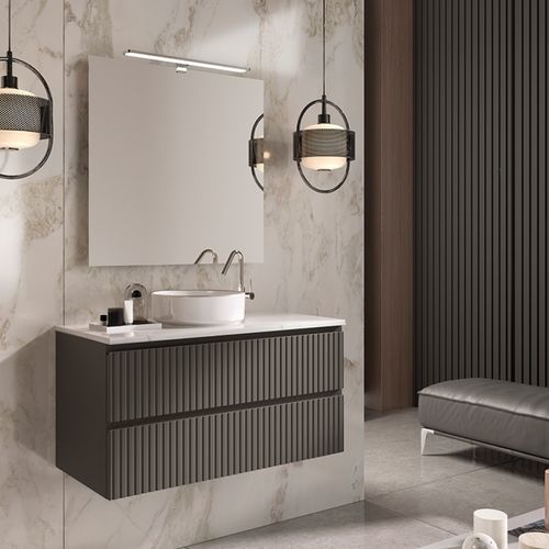 Подвесная тумба под умывальник - 02 - Mi baño - из керамики / из камня / современная
