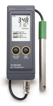 Малогабаритный измеритель pH - HI991001 - Hanna Instruments