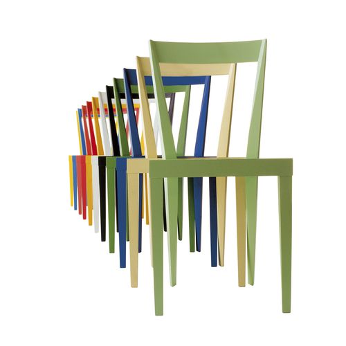 Современный cтул - LIVIA - L'abbate - для интерьера / из орехового дерева / из фанеры