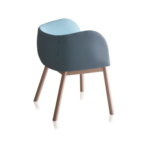 Современный cтул - MOUSSE - CHAIRS & MORE - для интерьера / из ткани / из кожи