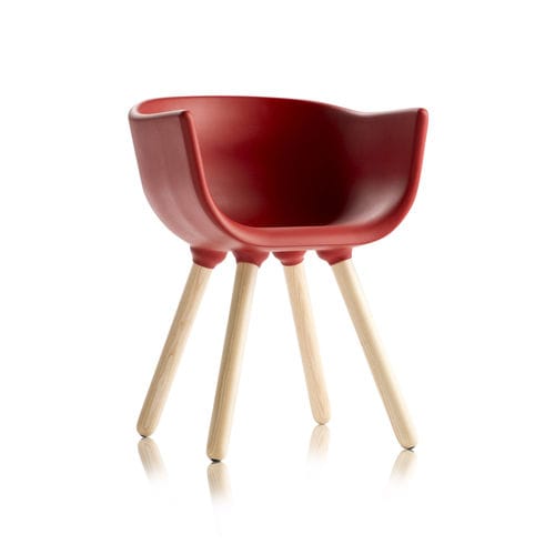 Современное кресло - TULIP SMALL - CHAIRS & MORE - из дерева / из полиуретана / с пюпитром