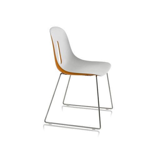 Современный cтул - GOTHAM SL - CHAIRS & MORE - для интерьера / из полиуретана / с основанием из хромированной стали