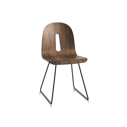 Современный cтул - GOTHAM WOODY SL - CHAIRS & MORE - для интерьера / из дерева / с основанием из окрашенного металла