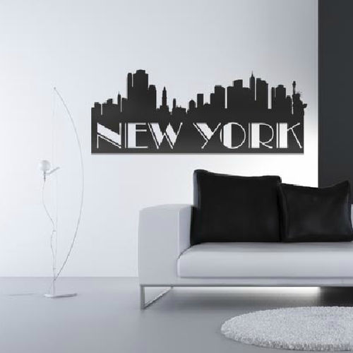 Настенная клейкая этикетка город - NEW YORK NEW YORK - Paristic - страна