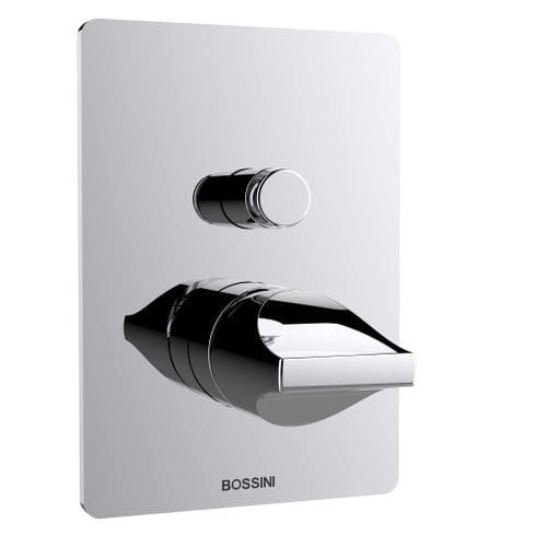 Однорычажный смеситель для раковины - Z00507 + Z00005 - BOSSINI - настенный / из хромированного металла / для ванной комнаты