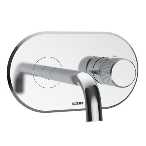 Однорычажный смеситель для раковины - Z00920 - BOSSINI - настенный / из хромированного металла / для ванной комнаты