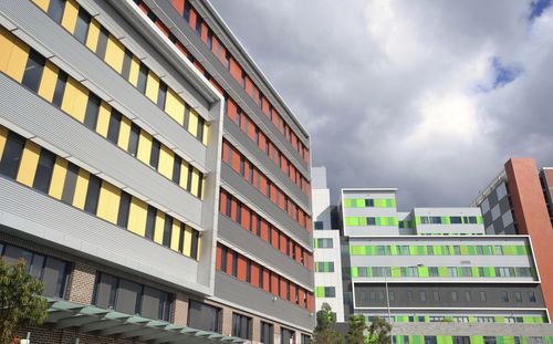 Панельная облицовка фасада - ROYAL NORTH SHORE HOSPITAL - Vitragroup - из волокнистого цемента / пазованная