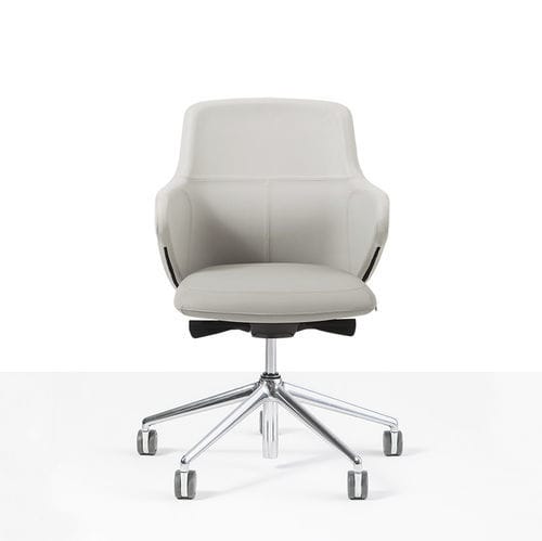 Современный стул для офиса - DUET LOW - Moschella Sedute Srl - для интерьера / из ткани / из кожи