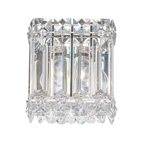 Современный настенный светильник - QUANTUM - Schonbek - для интерьера / из кристаллов Swarovski® / прямоугольный