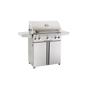 Газовое барбекю - T SERIES - AOG - American Outdoor Grill - мобильное / из нержавеющей стали / со встроенным ящиком