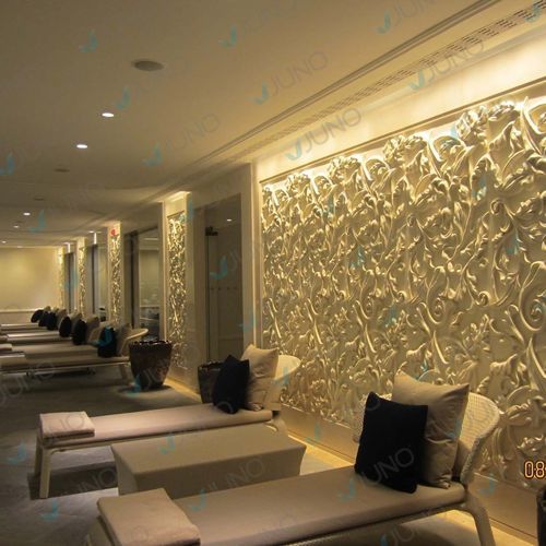 Современная скамейка - Juno SPA Design & Manufacture - из дерева / без спинки / без подлокотников