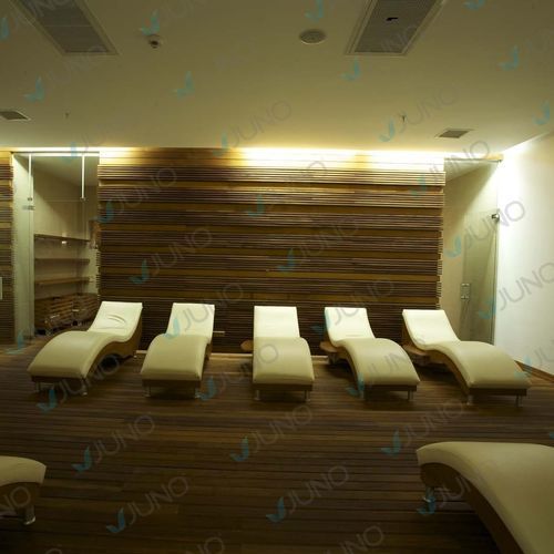 Современный шезлонг - Juno SPA Design & Manufacture - из ткани / дерево / для профессионального использования