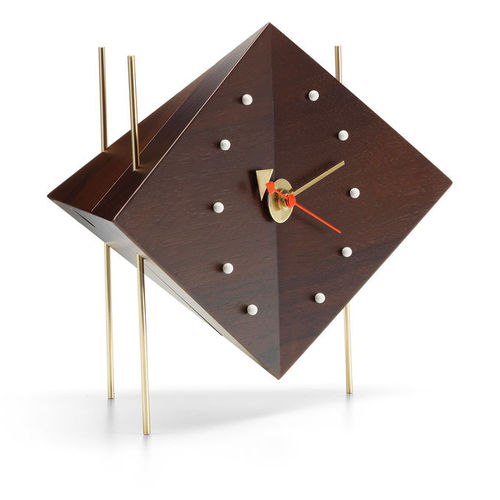 Современный часы - Diamond - vitra - настольный / аналоговый / из орехового дерева