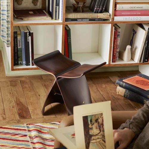 Современный табурет - BUTTERFLY  - vitra - из фанеры / из клена / из палисандра