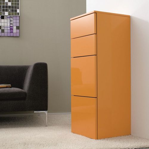 Современный шифоньер - CUBO 100  - Sudbrock - из лакированной древесины / оранжевый