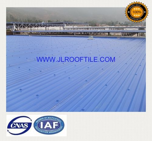 Покрытие из пластин из ПВХ - THREE LAYERS UPVC PLANTING ROOF TILE - Laizhou JIELI Industry Co.,LTD - волнистое
