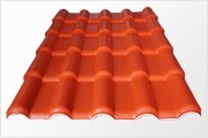 Крыша из полимера - ASA/PVC - JELIBR720 - Laizhou JIELI Industry Co.,LTD - имитация черепицы / волнистая