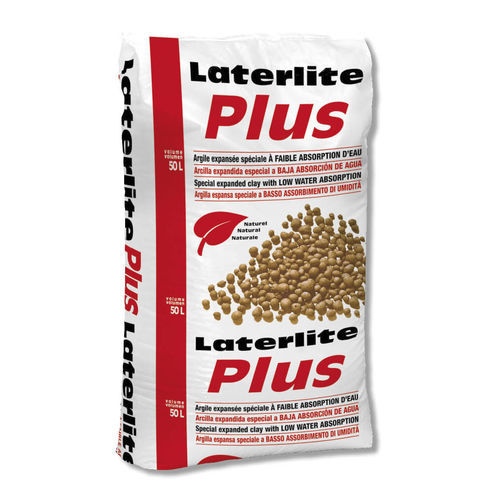 Глина керамзит - PLUS - Laterlite s.p.a. - гидрофобная / СОД / для бетона