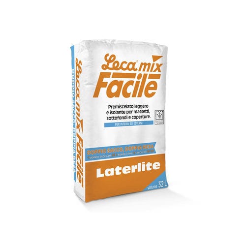 Легкий бетон - LATERMIX FACILE - Laterlite s.p.a. - вспученной глины / герметичный / изоляционный