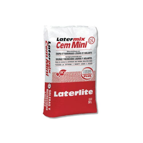 Легкий бетон - LATERMIX CEM MINI - Laterlite s.p.a. - вспученной глины / акустический / изоляционный