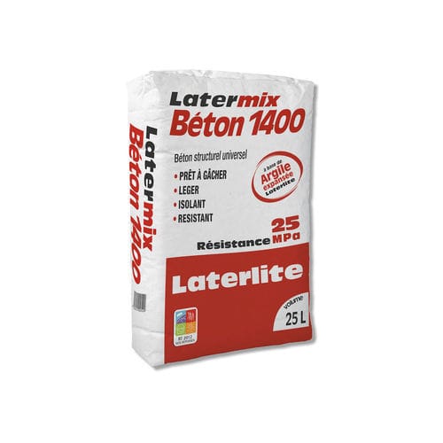 Легкий бетон - LATERMIX 1400 - Laterlite s.p.a. - структурный / из гравия / вспученной глины
