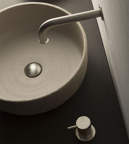 Однорычажный смеситель для раковины - STIRIANA 6190 AND CUSTOMIZED SPOUT - MINA Rubinetterie - настольный / из нержавеющей стали / для ванной комнаты