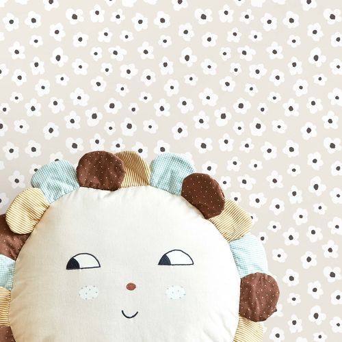 Современный обои - MiniMe : MARGHERITE - Parato - с детскими рисунками / зеленый / бежевый