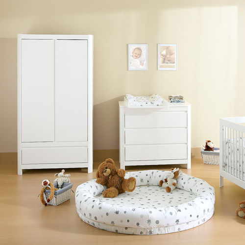 Современный шкаф для одежды - SUN - Troll Nursery Deutschland - из лакированной древесины / с распашными дверями / с выдвижным ящиком
