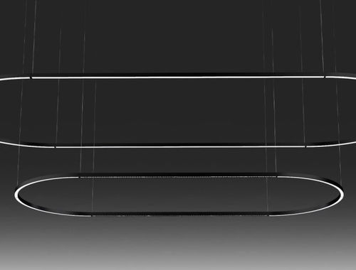 Овальный светильник - daytona S900x2600 - Andcosta - подвесной / LED / IP20