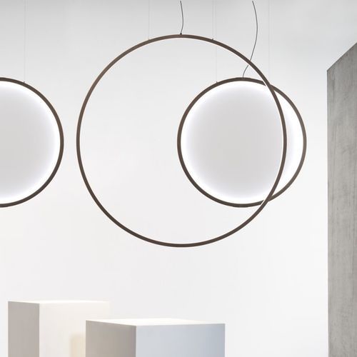 Подвесной светильник - circus round vertical S1500 v2 - Andcosta - LED / в форме колец / IP20