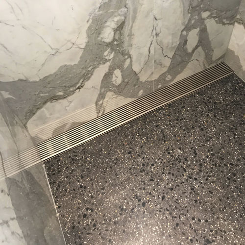 Сливной канал для душа из ПВХ - A30 - Aquabocci - из металла / из СКЭП / из решетки