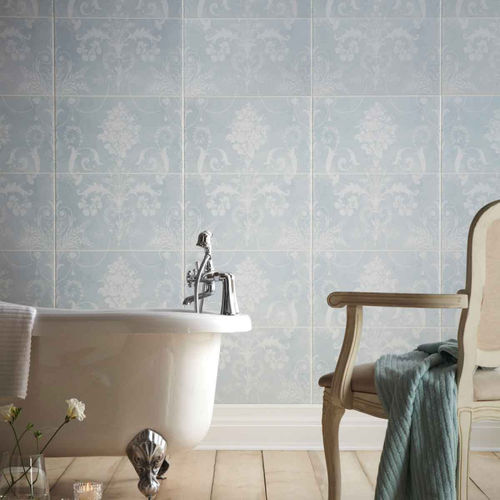 Плитка из керамики - JOSETTE : DUCK EGG DECOR - British Ceramic Tile Ltd - матовая / для интерьера / настенная