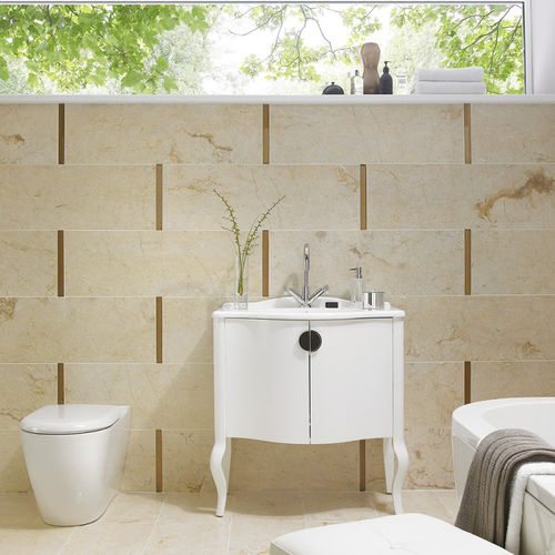 Плитка из натурального камня - BALI CREAM : ISC2669 - British Ceramic Tile Ltd - глянцевая / для интерьера / настенная