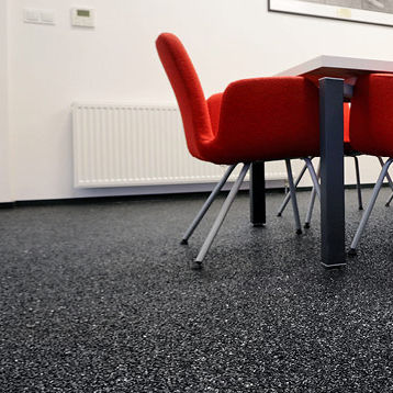 Напольное покрытие из полимера - RUSTIK STONE CARPET - Tremco CPG Iberia & Italy - Flooring - для интерьера / для офиса / промышленное