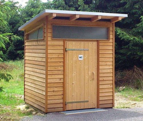 Компостирующий общественные туалеты - SELF-CONTAINED - HERING Sanikonzept GmbH - из дерева / один