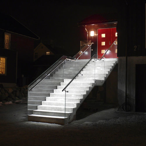 Встраиваемый точечный светильник - Q-LIGHTS - Q-railing - LED / круглый / для сада