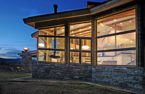Окно из алюминия -  CONTINENTAL - Skaala Windows And Doors - раздвижное / поворотно-откидное / с тройным остеклением