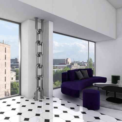 Радиатор на горячей воде - LINK FLOOR - Carisa Designer Radiators - 751 w...1000 w / уникальный дизайн / из нержавеющей стали