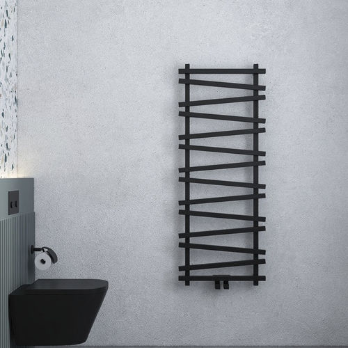 Полотенцесушитель на горячей воде - VIVEK - Carisa Designer Radiators - современный / из алюминия / черный