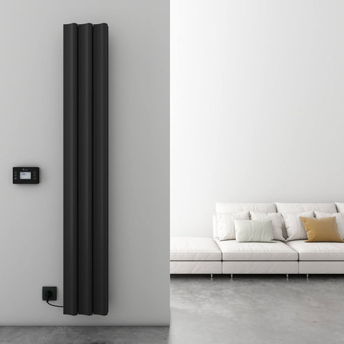 Радиатор на горячей воде - BOREAS S - Carisa Designer Radiators - современный / из алюминия / черный
