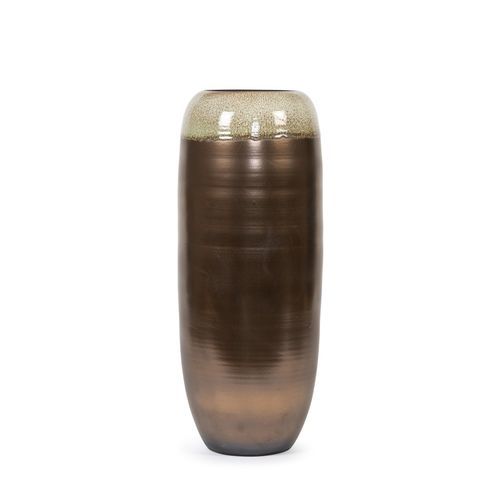 Садовый горшок из керамики - DCT038 - DEKOCANDLE - отдельностоящий / круглый / для бытового использования