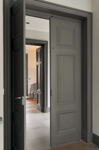 Входная дверь - PORTE CLASSIQUE - COSI - из дерева / створчатая / заподлицо