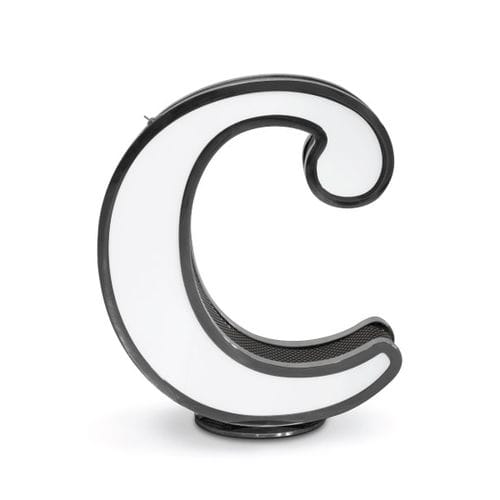 Напольная лампа - LETTER C - DelightFULL - из нержавеющей стали / из акрила / уникальный дизайн